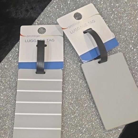 Protégé Stripe/Solid Luggage Tag Set - Picture 11 of 12